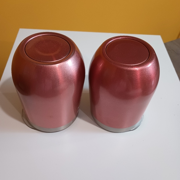 Set of Two Rose Gold Inspirational Stainless Steel Wine Tumblers - Picture 6 of 11